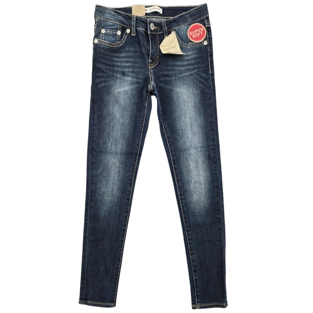 Levi's 710 Super Skinny Jeans Dark Wash‎ Classic Minimal Stretch Size 10 Reg